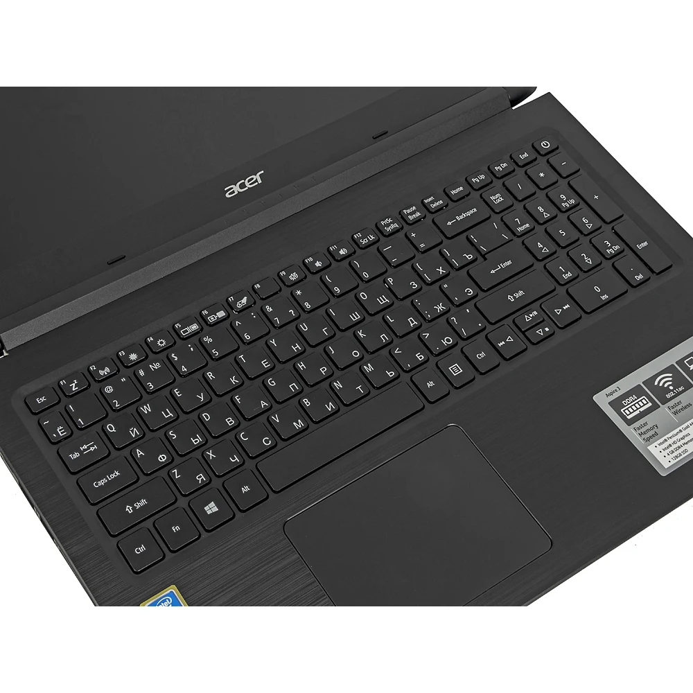 Ноутбук Acer Aspire A315-53-P93E Pen 4417U/4Gb/SSD128Gb/610/15.6"/HD/Lin/black