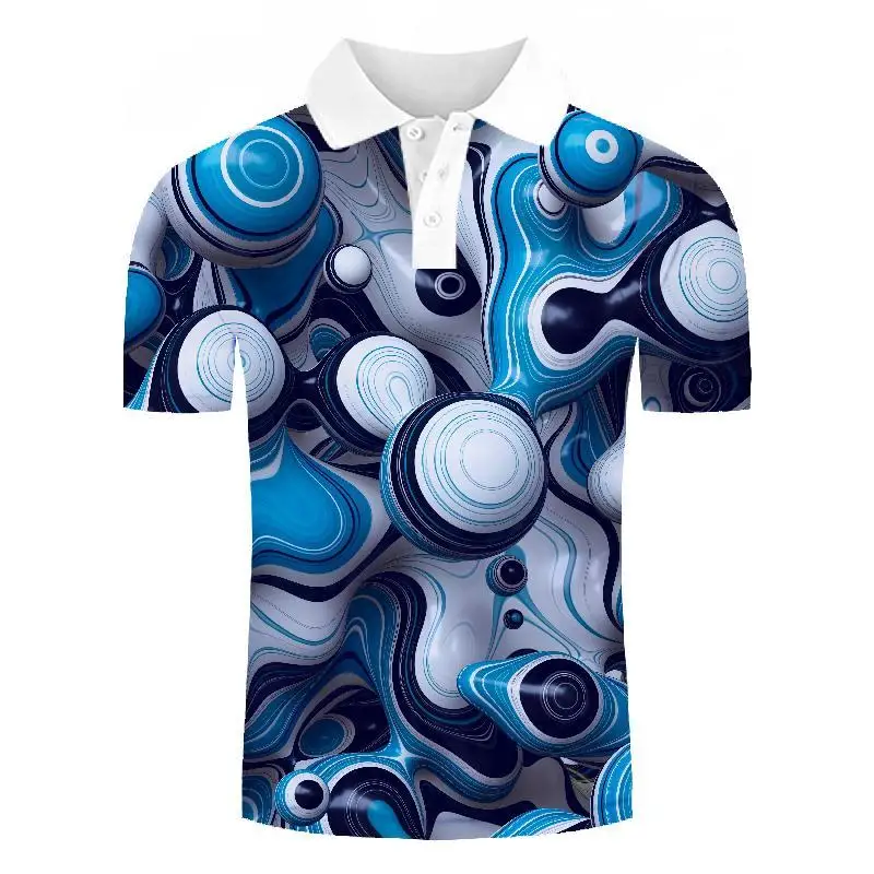 

BIANYILONG 2019 New polo shirt men Polo Shirt Men polo Short Sleeve Mens Fashion Solid Summer art 3D Print Tops Tees