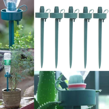 

5Pcs Automatic Adjustable Flow Rate Drip Watering Spike Device for Garden Plant Irrigation