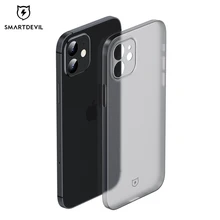 SmartDevil Matte CaseS für iPhone 12 Pro Max Mini Ultra Dünne Frosted Telefon Fall Mit Gehärtetem Glas Screen Protector shell