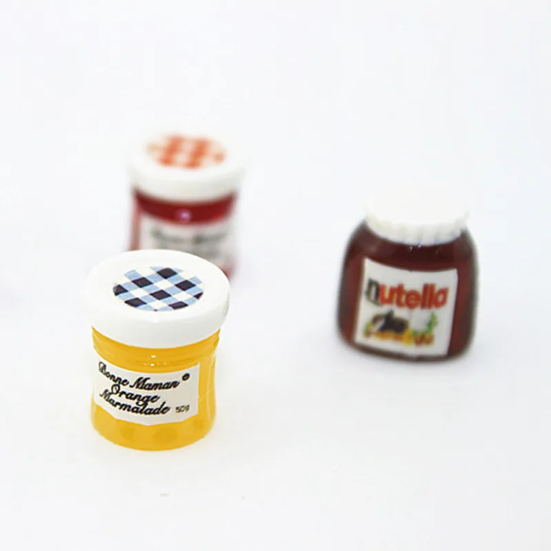4 шт. DIY кукольный домик миниатюры 1:12 Каса Boneca Салат джем кофе Кетчуп бутылка кухня кукольная посуда дом игрушки аксессуары