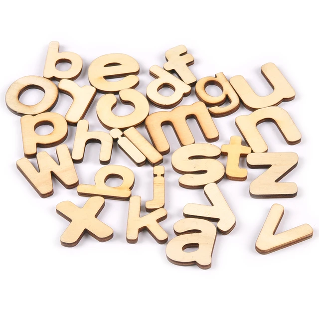 High-Quality lowercase wooden letters for Decoration and More