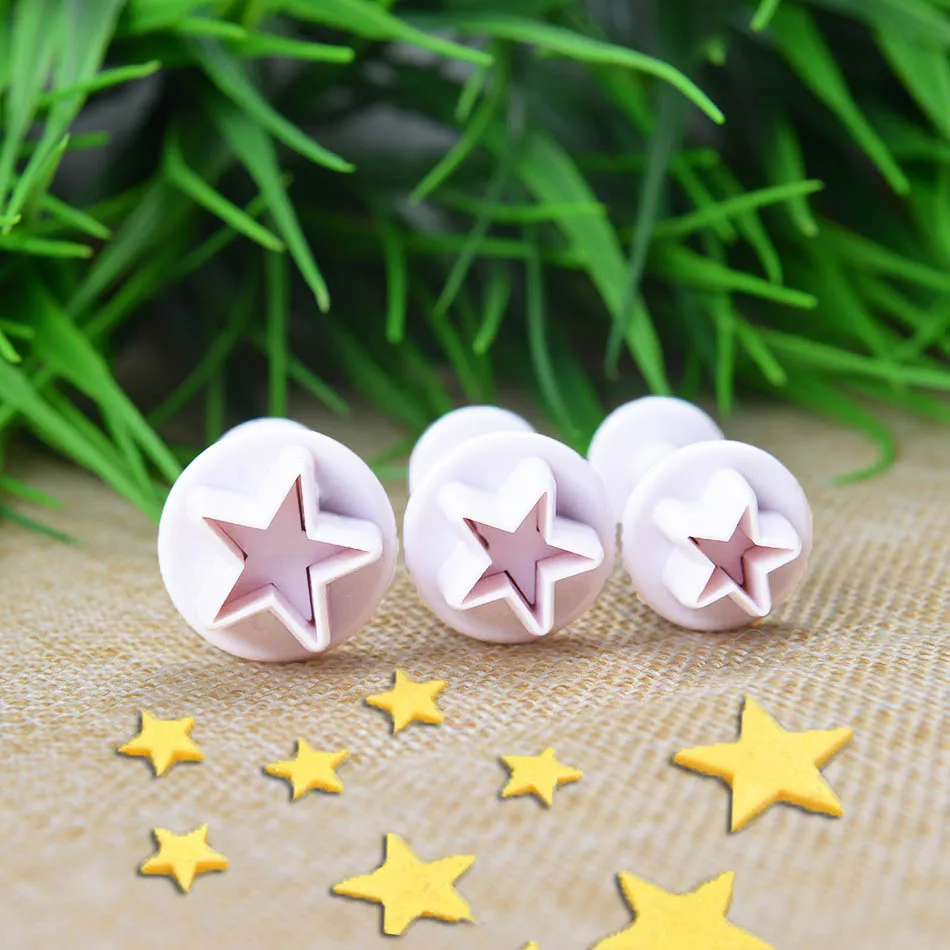 3 Pieces Column Making Tools Cake Molds Chocolate A Variety Of Shapes Cookie Fondant Cutter Baking Cupcake Decorating Tools afbeelding