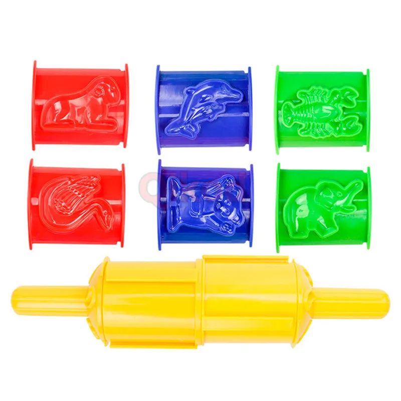 Kids toys 10 Учебный Пластилин моделирование формы комплект глины слизи игрушки для детей пластиковый игровой набор инструментов для теста для лепки наборы DIY малыш резаки формы игрушки - Цвет: Kids toys 10