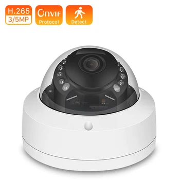

5MP 3MP 2MP H.265 ONVIF IP Camera POE 48V Vandal-proof IP66 20M Night Vision Home Security Camera AI Motion Detect Dome Camera