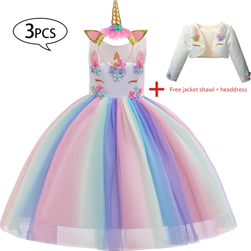Unicorn-Dress-Kids-Dresses-For-Girls-Costume-Girls-Princess-Dress-Children-Christmas-Party-Elsa-Dress-vestidos