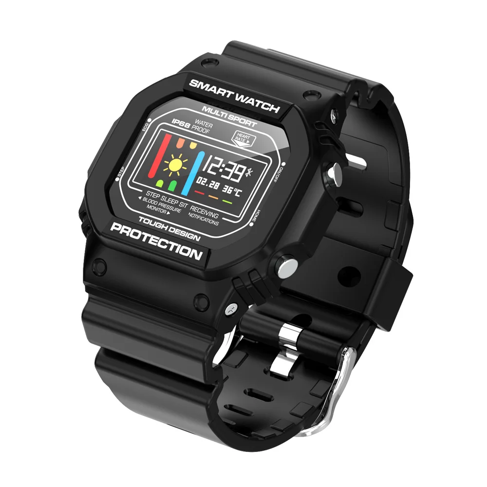 black VESTMADRA VMX2 ECG+ PPG Смарт-часы водонепроницаемые пульсометр Монитор артериального давления Smartwatch Браслет для IOS наручные часы для Android - Цвет: black