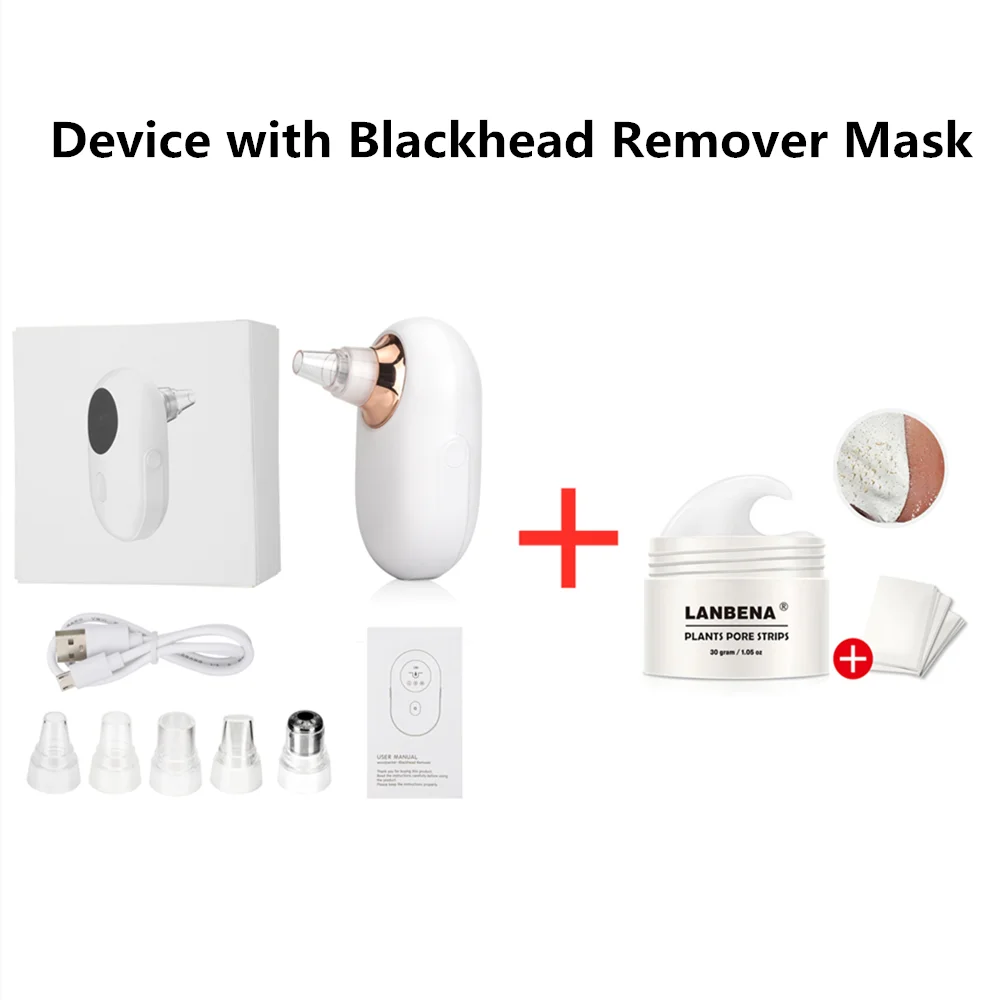 Option A With Mask Электрический вакуумный экстрактор для удаления угрей, очиститель пор, вакуумный отсос для угрей, удаления прыщей, уход за кожей лица - Цвет: Option A With Mask