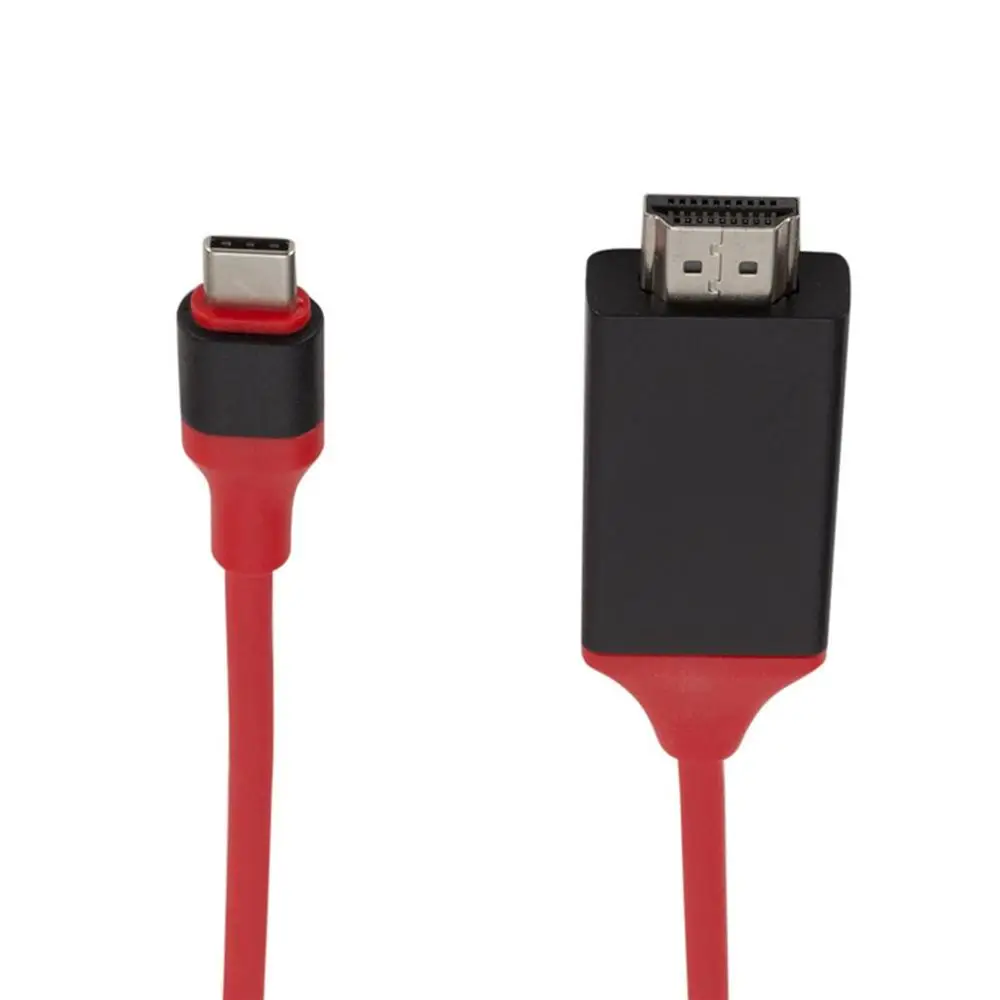 Type-C к HDMI USB 3,1 к HDMI Переходный кабель передачи данных 4K мобильный телефон компьютер HD удлинитель конвертер