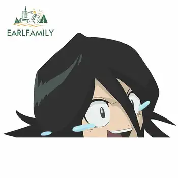 

EARLFAMILY 13cm x 8cm For Bleach Peeking Creative Car Sticker Repair Decal DIY Occlusion Scratch Vinyl Material Decoration