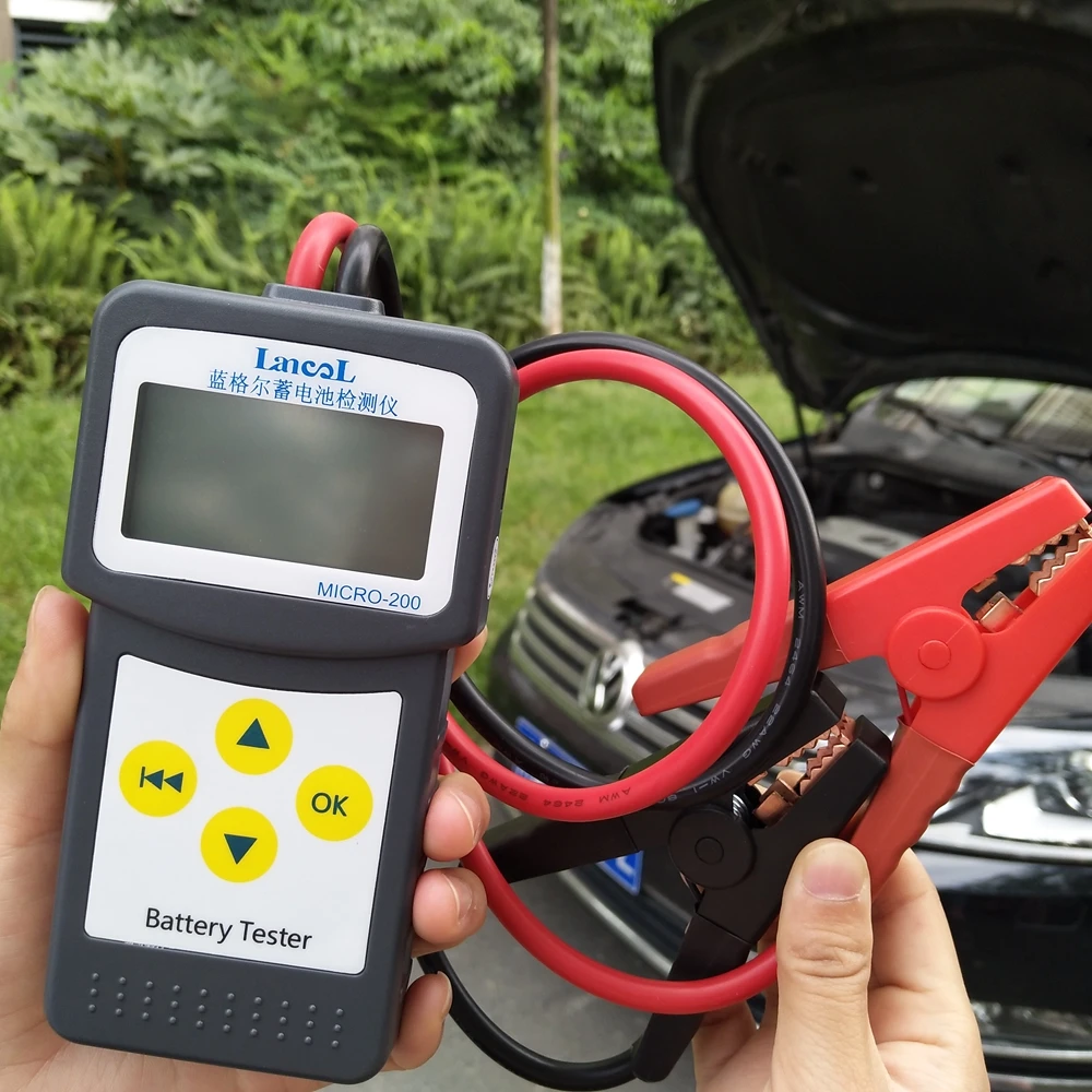 SODIAL Automotive Battery Tester 12V Battery and Alternator Analyzer Micro-200