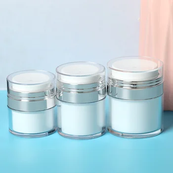 

1pcs Airless Pump Jars Empty Refillable Makeup Cosmetic Jar Containers Travel Lotion Cream Bottle Sample Vials