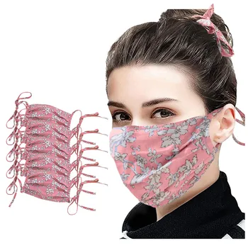 

5PCS Adult Facemask Cloth Facial Mask Reusable Breathable Face Mask Washable Face Shield Windproof Mouth Mask mascarillas