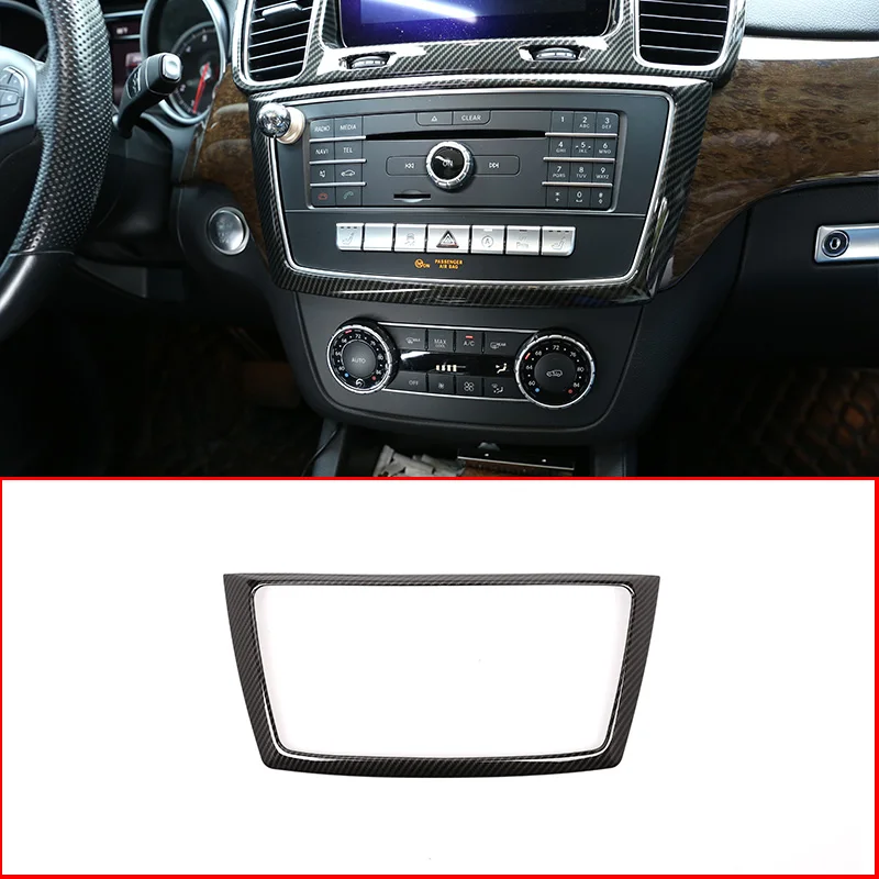 Углеродное волокно для Mercedes Benz GL GLE GLS ML класс ABS хромированная центральная