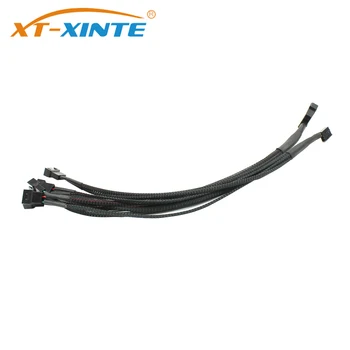 

XT-XINT 1C 4 Pin Fan Extention Cable Mainboard CPU PWM 1 to 3 Ways 4 Pin to 5x Adapter Cable Computer Power Fan Splitter