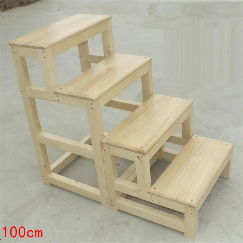 MODEL D Детский табурет для ванной комнаты Sgabelli Cucina Scaletta Legno Merdiven Stepladder Chair Escabeau - Цвет: MODEL D