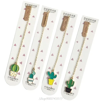 

1PC Cute Cactus Bookmarks For Books Paper Page Marker Stationery School Supplies Jy27 20 Dropship