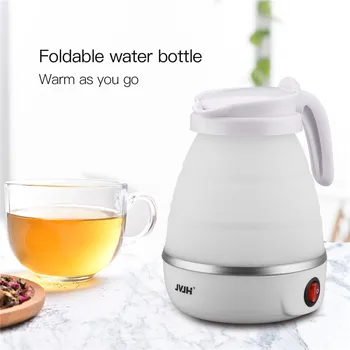 

Travel Foldable Electric Kettle Mini Silicone Household Kettle Portable Kitchen Outdoor Quick Heating Boiling Tea Coffee 220V