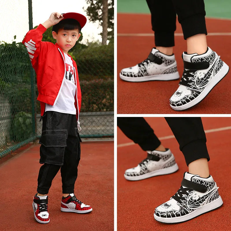 

Children Sports Shoes 2019 Autumn & Winter New Style Korean-style Second Cotton Shoeboard Big Virgin Boy Young STUDENT'S BOY'S S
