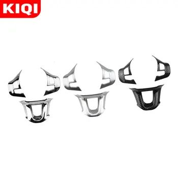

3Pcs/Set Car Steering Wheel Decoration Cover Trim Sticker Fit for Peugeot 308 2014 2015 2016 2017 2018 2019 Accessories