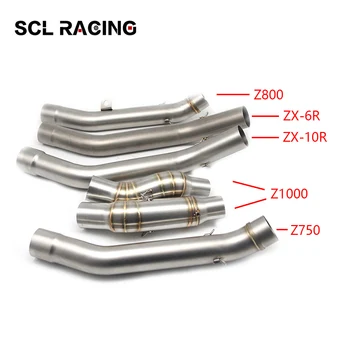 

Alconstar Motorcycle Exhaust Muffler Middle Pipe Connector Adapter Fit for Kawasaki Z750 Z800 Z1000 ZX6R ZX10R High Quality