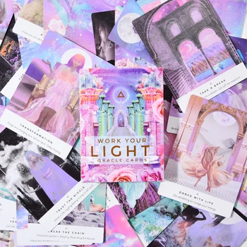 

44pcs Family Party Playing Tarot Cards Funny English Version Oracle Social Gathering Magical Divination Deck Romance Angels