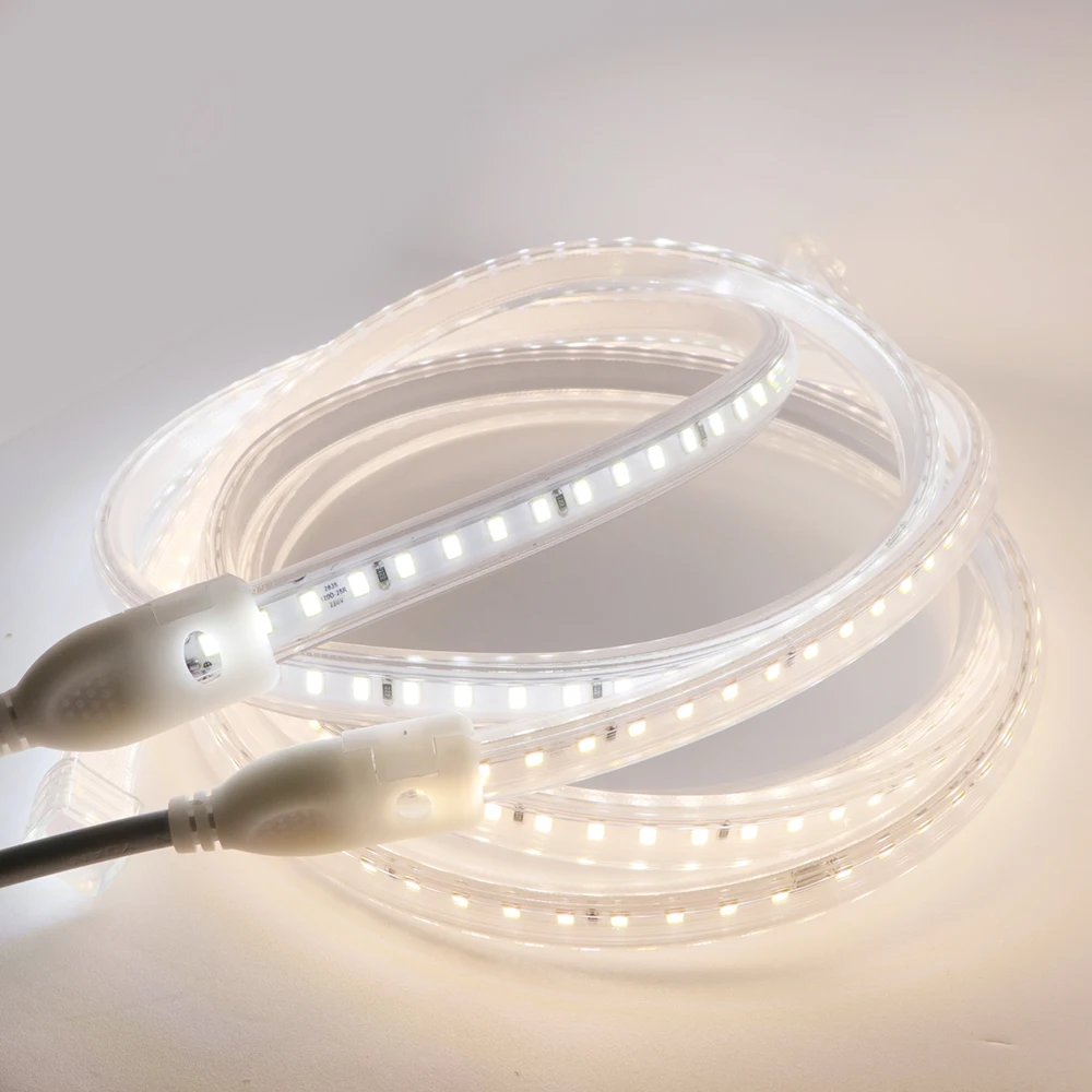 

AC 220V LED Strip SMD 2835 120LEDs/m Cuttable Per 20cm Flexible LED Strip Light IP67 Waterproof For Indoor Outdoor Home Lighting