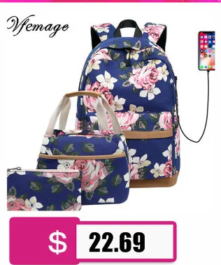 Vfemage модный нейлоновый рюкзак 5 шт./компл. школьная сумка для подростка девочки Повседневные детские дорожные сумки и рюкзаки с милым облачным принтом