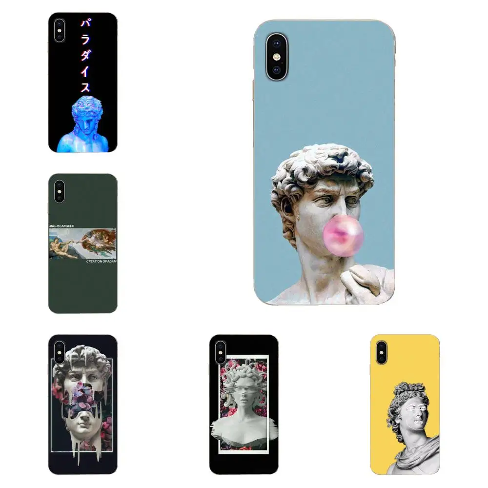 Мягкий чехол с изображением Микеланджело статуэтка для Huawei P7 P8 P9 P10 P20 P30 Lite Mini Plus Pro