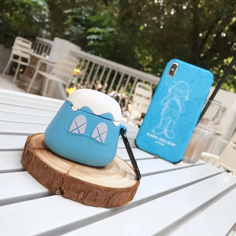 1101015 Q UNCLE мультипликационный контроллер для видеоигр, беспроводной Bluetooth чехол для наушников для Apple AirPods 2, силиконовый чехол для зарядки наушников - Color: 1101015