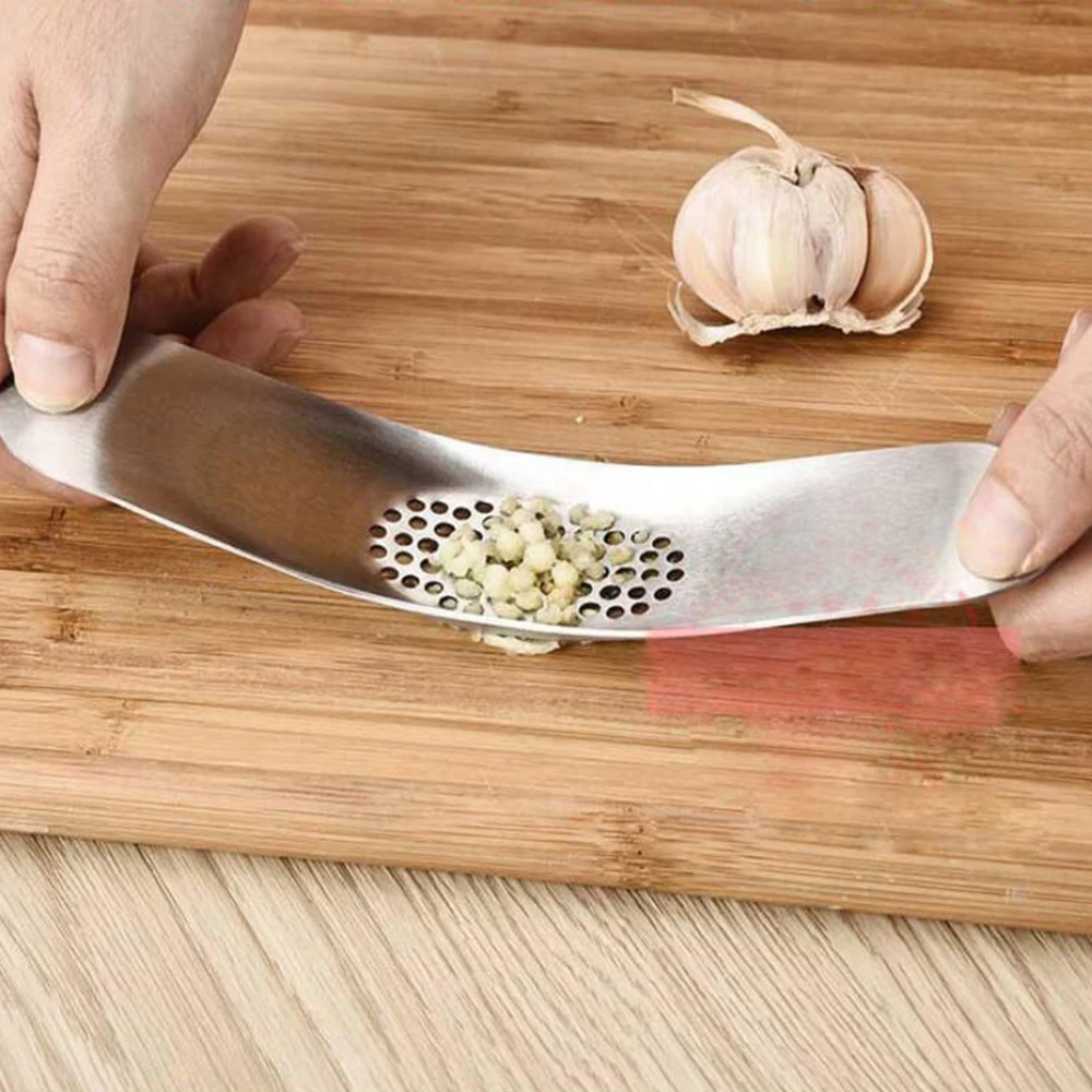 Stainless Steel Arc Rocker Rocking Garlic Press Crusher Mincer Chopper Kitchen Tools Bottle Opener Can | Дом и сад