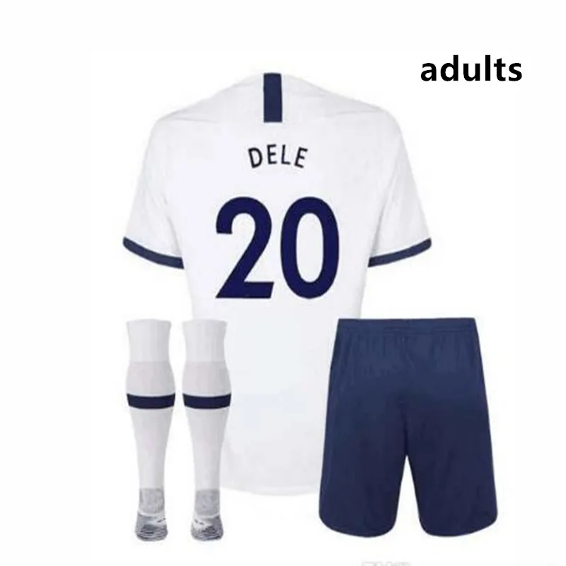 19 20 Tottenham Футбольная Футболка ERIKSEN DAVIES ROSE VERTONGHEN SON KANE DELE NDOMBELE комплект для взрослых+ носки футболка Tottenham - Цвет: shirt