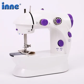 

Sewing Machine Mini Portable Household Foot Pedal Straight Line Hand Table Two Thread Kit Electric handheld 100-240Vsewing