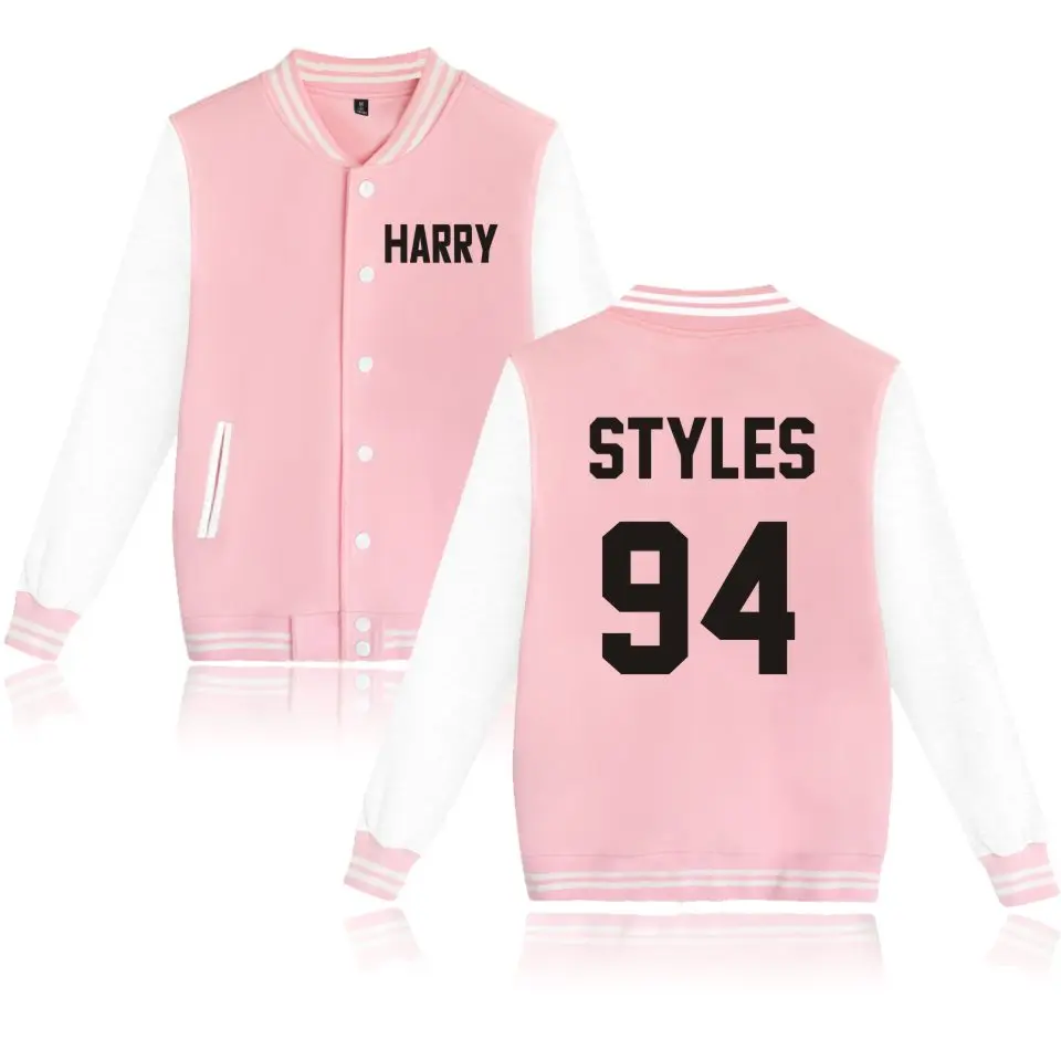 Универсальные бейсбольные куртки LUCKYFRIDAYF One Direction Harry Styles, толстовки для женщин/мужчин, Униформа с принтом на пуговицах, зимняя повседневная верхняя одежда