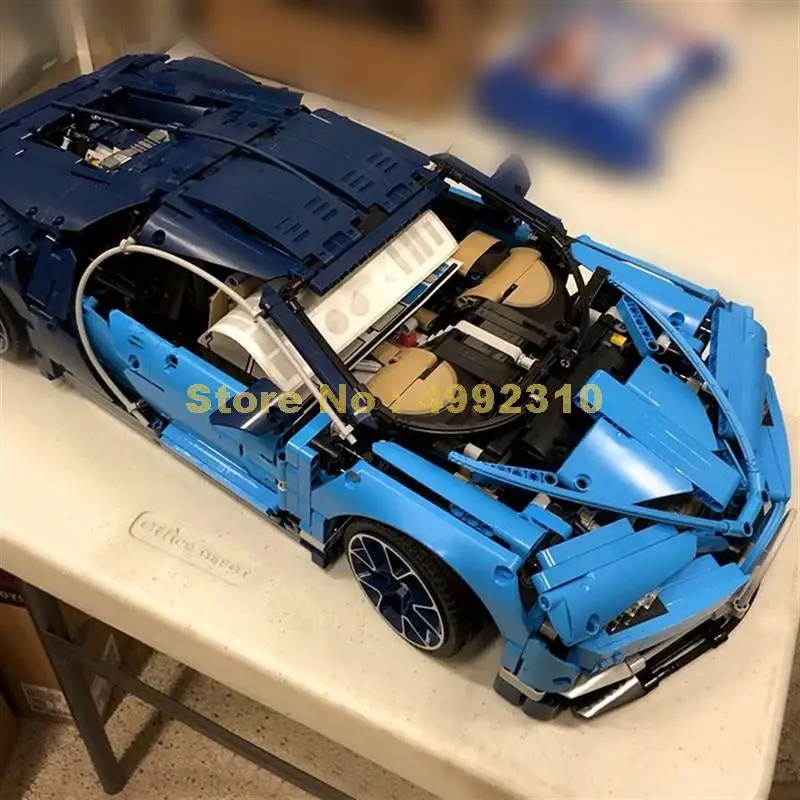 4031 шт technic blue bugatti chiron гоночный автомобиль supercar sportscar строительные блоки 42083 Кирпичи Игрушка