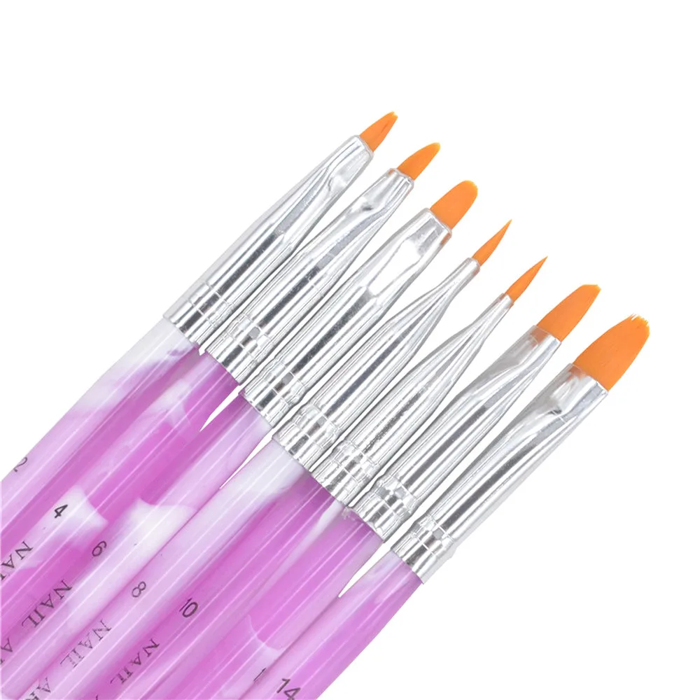 Nail Brush Nail Art Manicure Brushes Set Line Flower Pen Dotting Painting Design Acrylic Nail Gel Brush for Manicure Liner D40