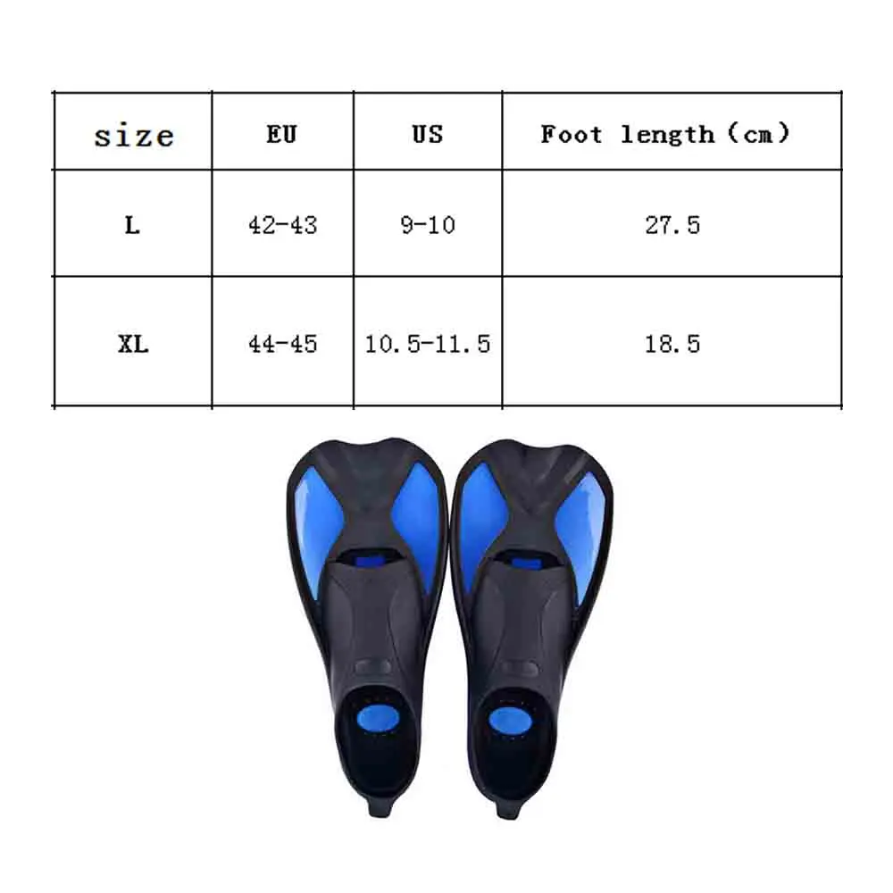 1 пара плавники для плавания для взрослых; короткие туфли для подводного плавания для начинающих; ласты для подводного плавания; ласты для дайвинга с каблуком