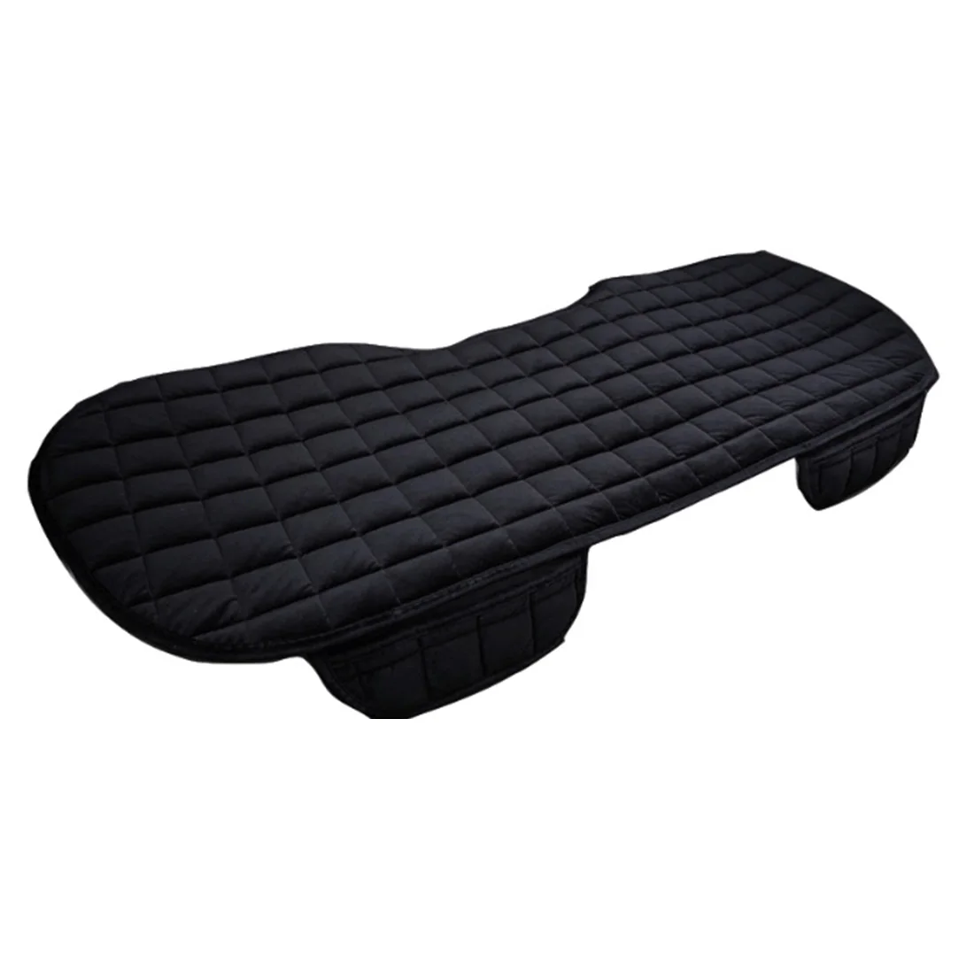 One Back Mat Black Авто прочные аксессуары Передняя Задняя Подушка чехол для сиденья автомобиля Нескользящая форма сетки Универсальный практичный зимний интерьер мягкий плюш - Название цвета: One Back Mat Black