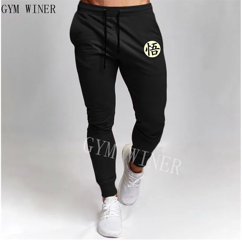 Летние мужские спортивные штаны для тренировок и пробежек, Мужские штаны для бега, обтягивающие штаны для футбола, хлопковые тренировочные трико для бега, спортивные брюки - Цвет: 18  Black