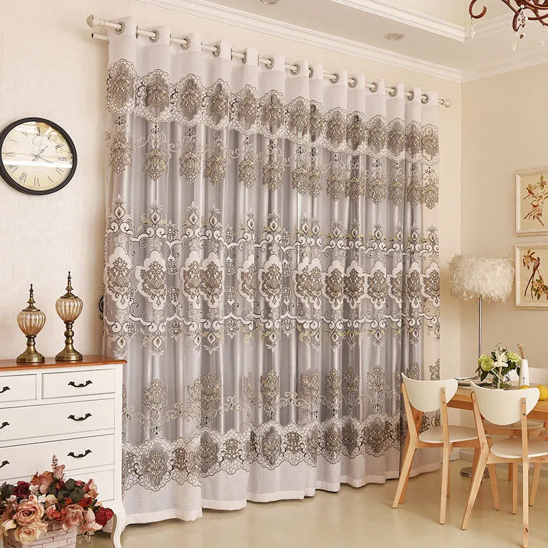 

New Style Simple European Curtains for Living Room Bedroom Curtains for Window Treatment Drapes Solid Finished Blackout Curtains