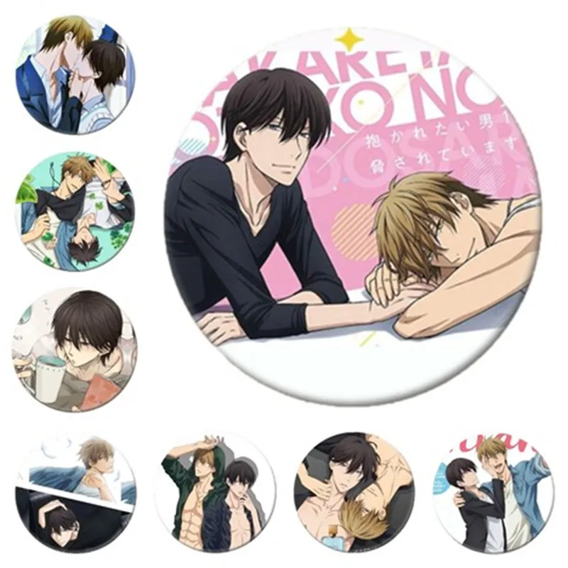 Anime dakaretai otoko 1-i ni odosarete imasu botão macio pino bonito colar  crachá jóias broches decoração presente peito - AliExpress