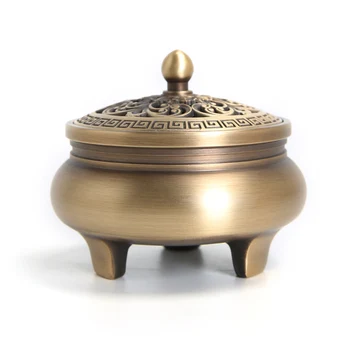 

Small Copper Stick Incense Burner Luxury Creative Insense Holder Charcoal Smoke Burner Wierook Houder Incense Burner AC50XL