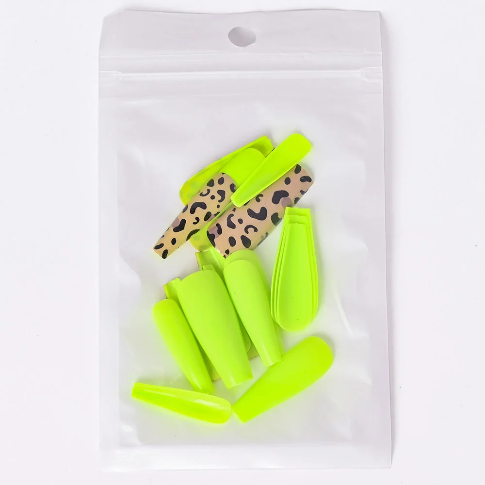 20Pcs/Bag Leopard Ballet False Nails