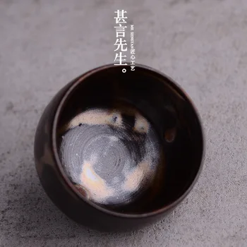 

Pure Manual Gold Glaze Lace The Tea Cup Metal Fambe Teacup Sip Tea Cup Personality Master Cup Support Raw Ore Golden Light
