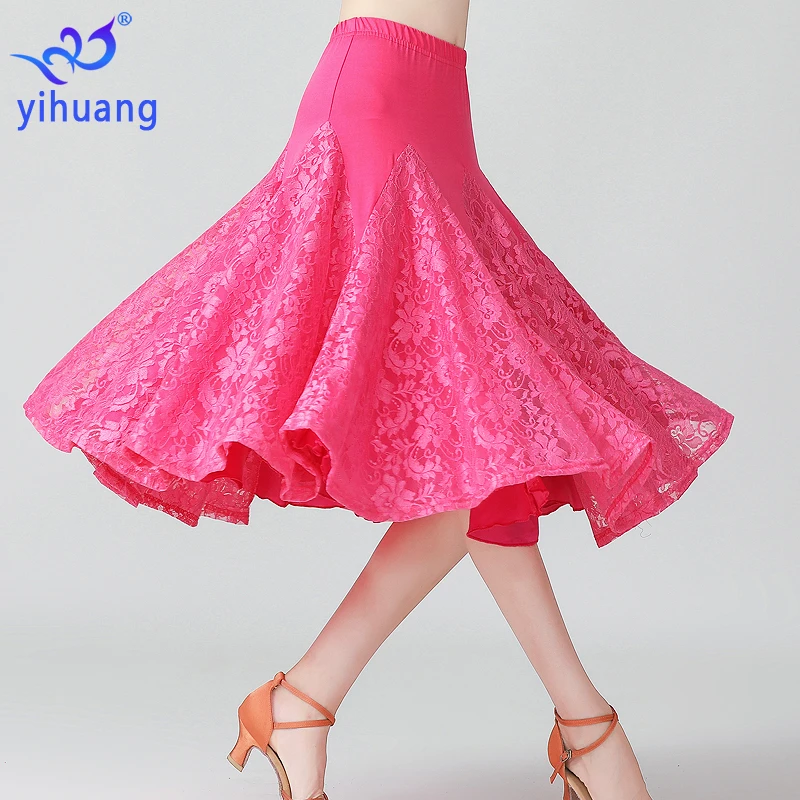 Elegant Dance Wear Practice Skirt Ballroom Latin Skirts Performance Wear Outfits Tango Waltz Dancing Skirts
