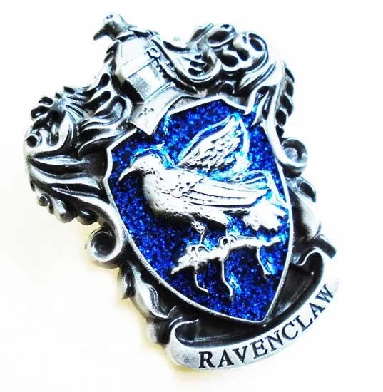 Gryffindor/Hogwarts Slytherin School Metal Cool Badge Pin Brooch Chestpin Costume Accessory Gift - Цвет: Белый