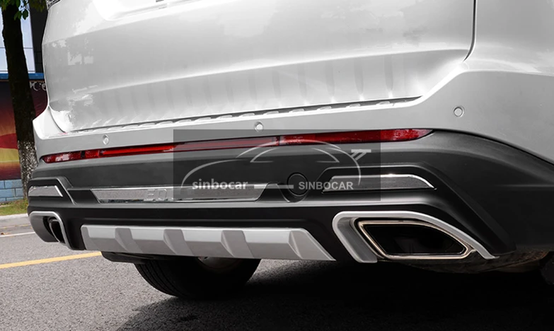 Автомобиль ABS пластик Передний+ задний протектор Подоконник Накладка багажник защита для Ford Edge Бампер протектор