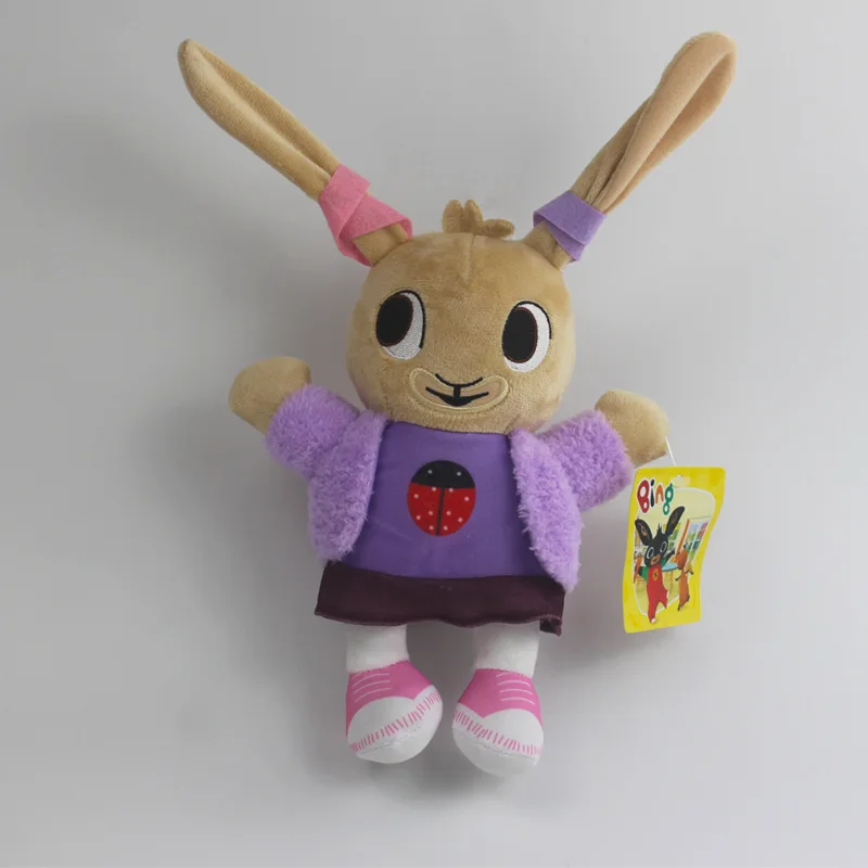 Bing Bunny Plush Toy Pendant Clip Keychain Bing Bunny Doll Toy Hoppity Voosh Stuffed Animal Pando Rabbit Toy for Christmas Gifts