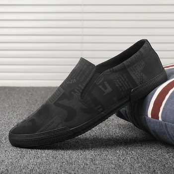 

Summer Men Canvas Shoes Men's Fashion Solid Comfortable Casual Shoes Men Lace-up Light Breathable Loafers Shoes Driving Shoe