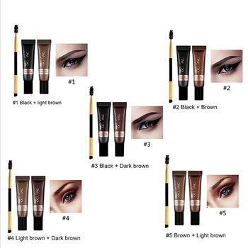 

Beauty matt colors of mascara set sweat resistant Eyebrow and waterproof Eye Liner paste naturally easy to makeup eye cosmetic